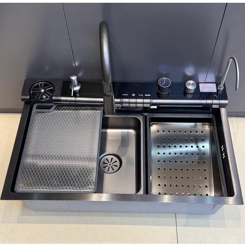 Premium 304 316 Stainless Steel Square Kitchen Sink Single Bowl Undermount Handmade Luxury Basin