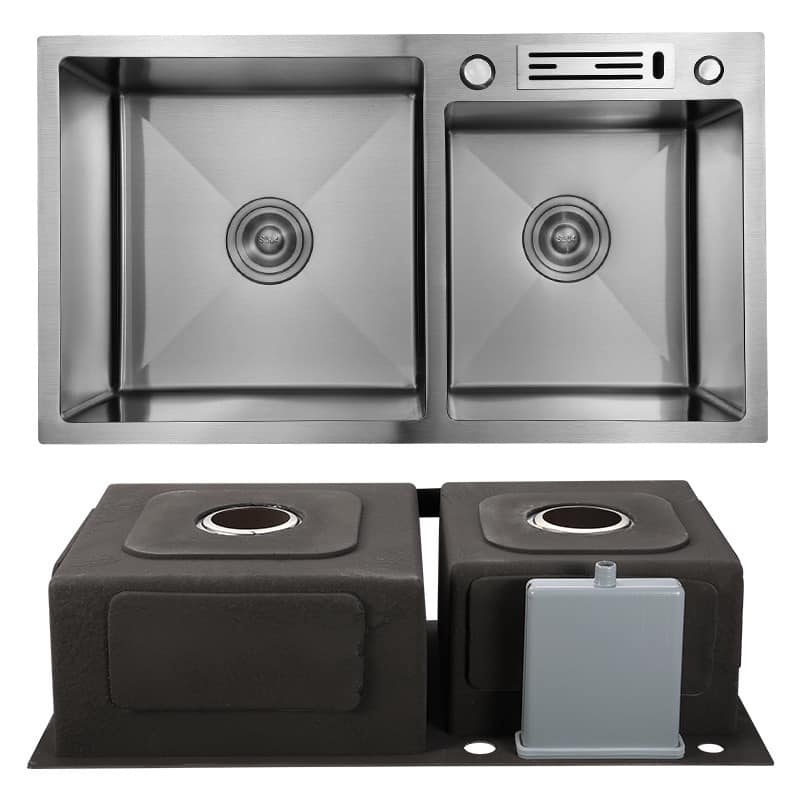 Stainless Steel 304/316 Custom Size Kitchen Sink Handmade Commercial Sink Drainage
