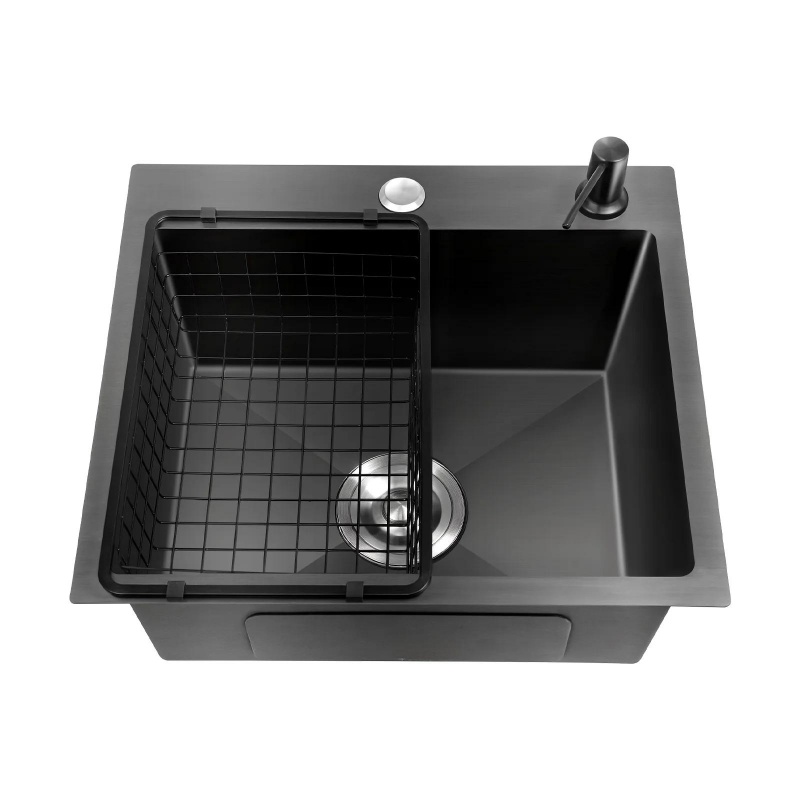 Handmade Stainless Steel Kitchen Sink Square Undermount Single Bowl Deep Basin Modern Kitchen Design Sink Supplier