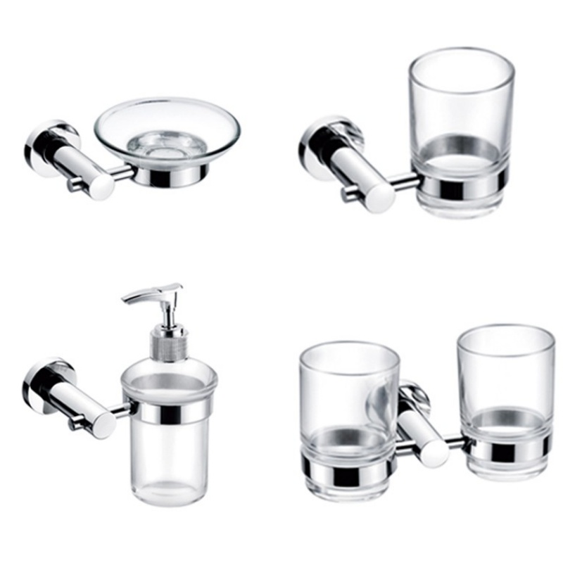 12 Piece Modern Chrome Towel Bar Set 304 Stainless Steel Bathroom Hardware Accessories Set