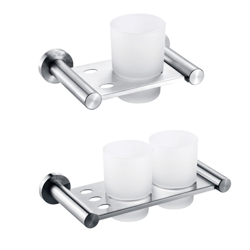 Round Design Chrome Bathroom Sanitary Hardware Wall Mounted Bathroom Accessories Set