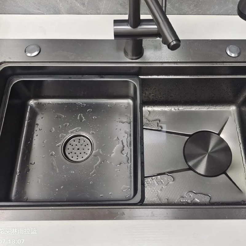 Handmade Commercial Kitchen Sink 304 Stainless Steel Custom Size Accessories