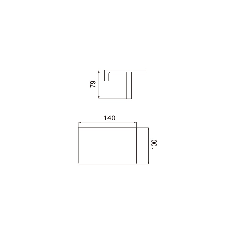 Modern Towel Bar Aluminum Wall Mounted Bathroom Accessories Set
