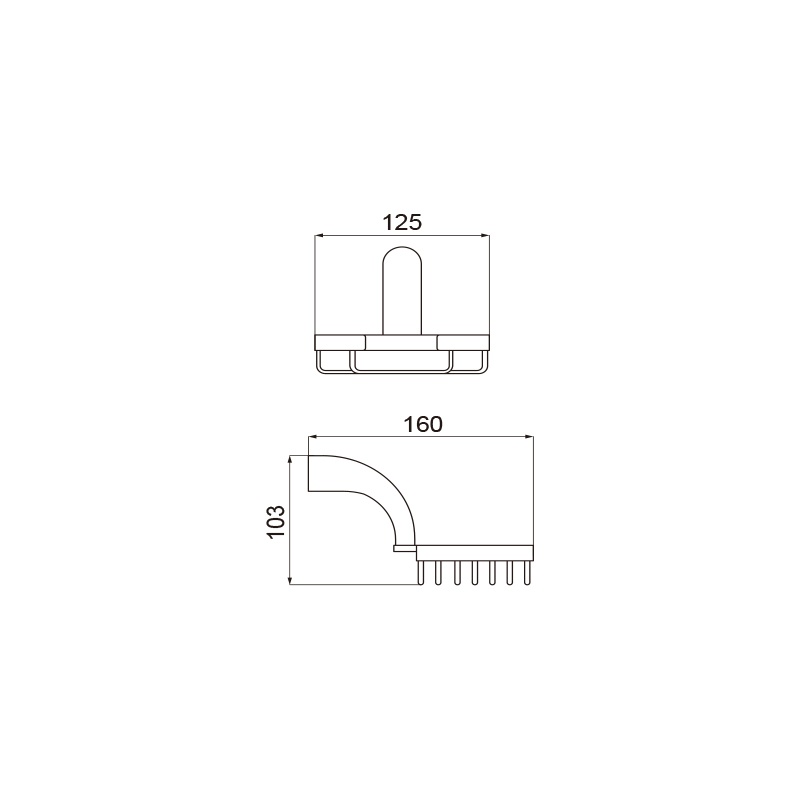 80500 Brass Wall Mounted Gold Bathroom Accessories Set