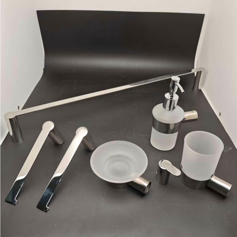 Wenzhou Manufacturer High Quality Chrome Bathroom Accessories 6 Pieces Set