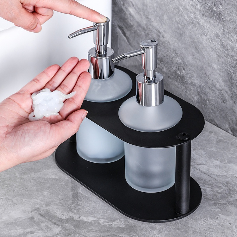 Modern Brass Black Gold Wall Mounted Bathroom Accessories Set