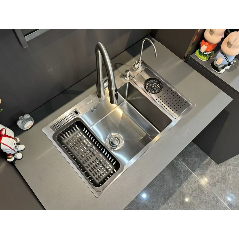 Premium Stainless Steel Kitchen Sink Handmade Square Undermount Sink Custom Size Deep Bowl Anti Scratch Luxury Kitchen Upgrade Supplier