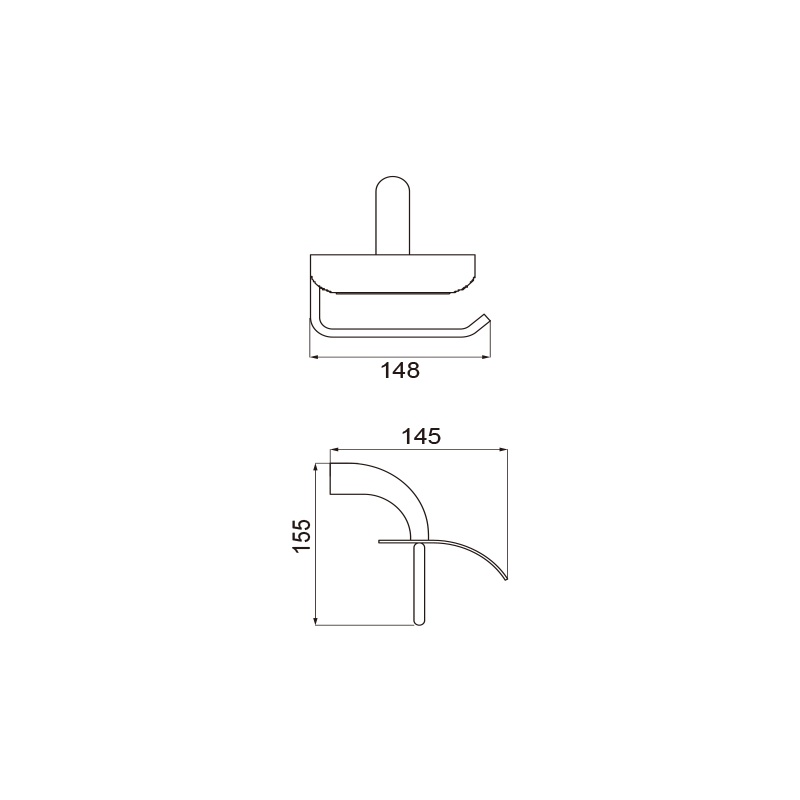 80500 Brass Wall Mounted Gold Bathroom Accessories Set