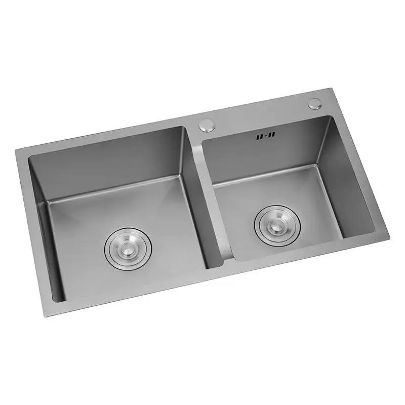 Custom Color Square Kitchen Sink Stainless Steel Single Bowl Undermount Handmade PVD Finish Basin