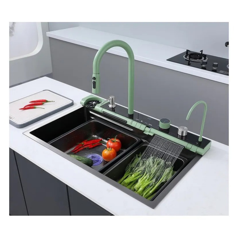 Heavy Duty Square Kitchen Sink 304 Stainless Steel Handmade Single Bowl Undermount Rust Resistant Basin