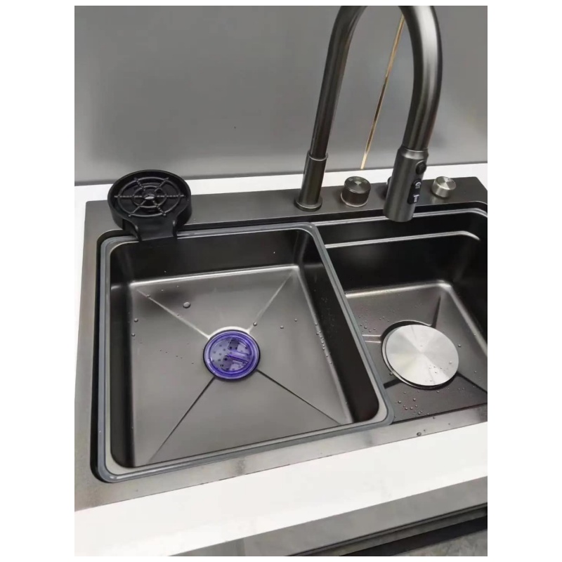 Heavy Duty Square Kitchen Sink 304 Stainless Steel Handmade Single Bowl Undermount Rust Resistant Basin