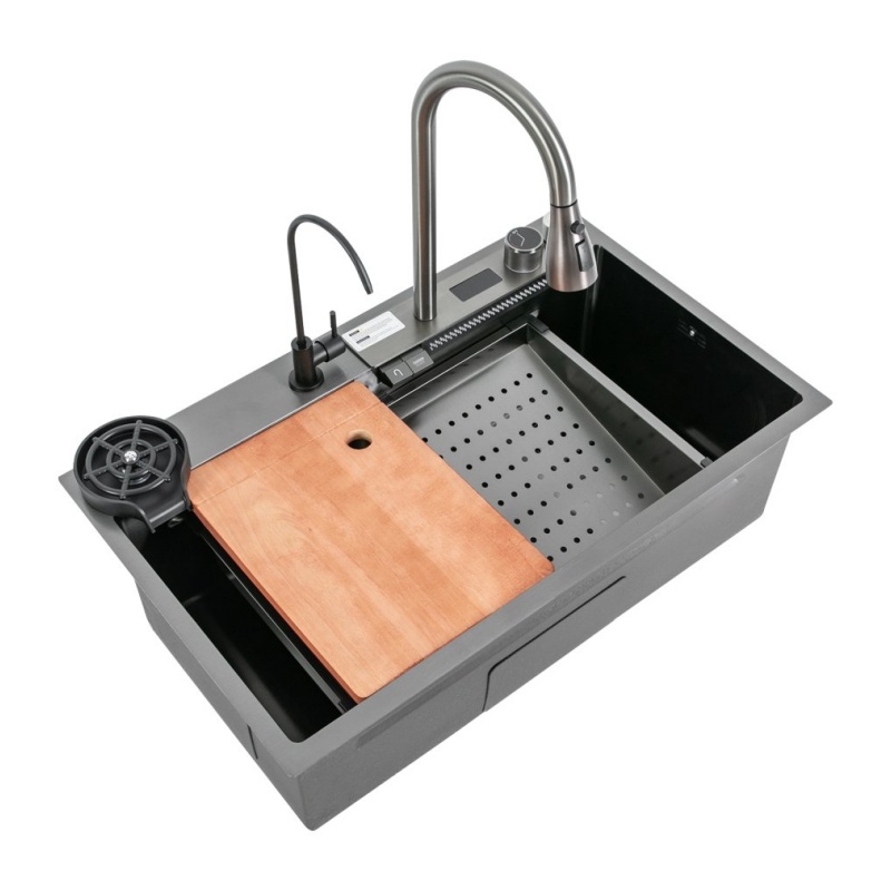 Professional Kitchen Sink Stainless Steel Handmade Square Single Bowl Undermount Sink Custom Size Long Lasting Kitchen Solution