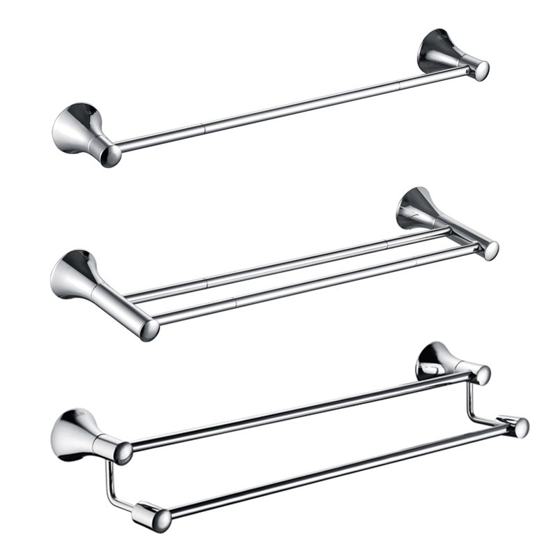 Brass Material Chrome 6 Pieces Bathroom Set