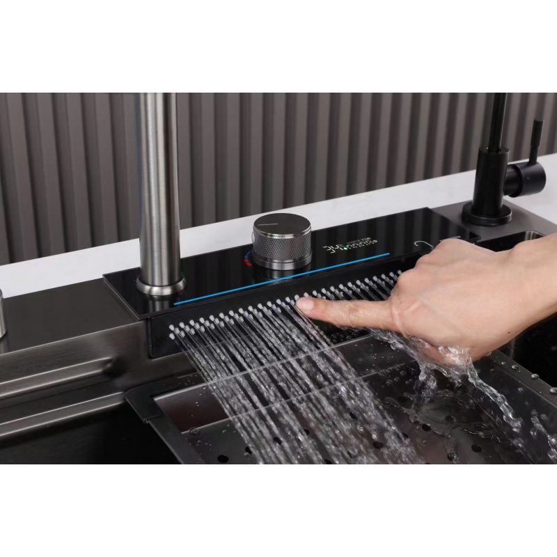 Designer Kitchen Sink Stainless Steel Square Handmade Undermount Sink Custom Size Luxury Kitchen Project OEM Supplier