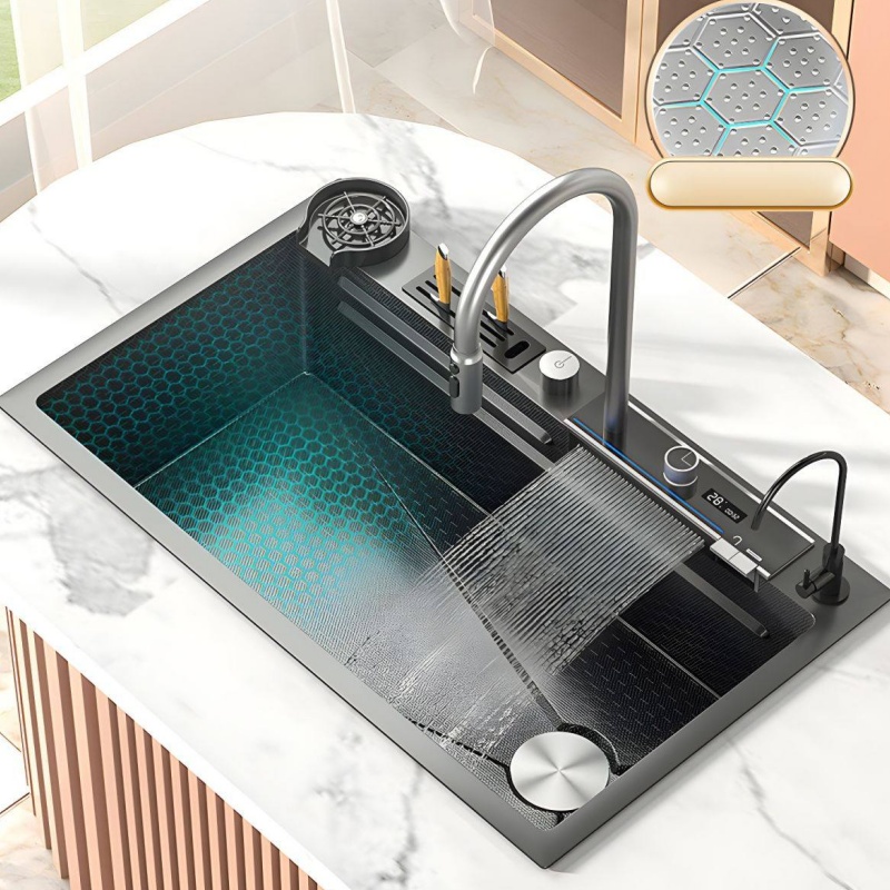 Premium Handmade Single Bowl Sink: Custom-Sized Stainless Steel for Ultimate Quality