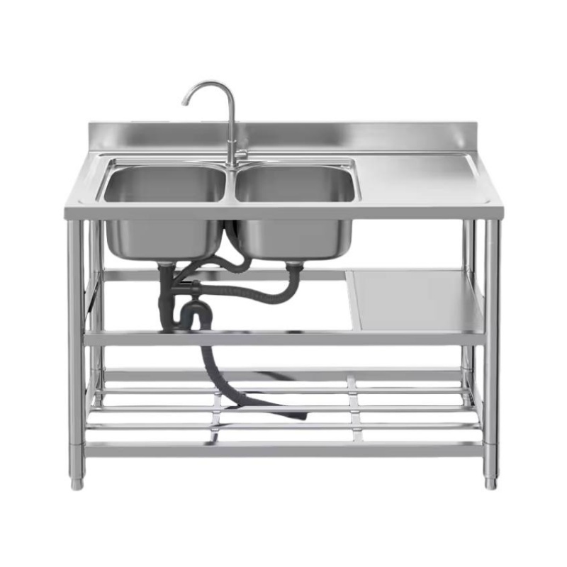 Contemporary Square Single Bowl Stainless Steel Kitchen Sink Handmade Undermount Basin Custom Color Options