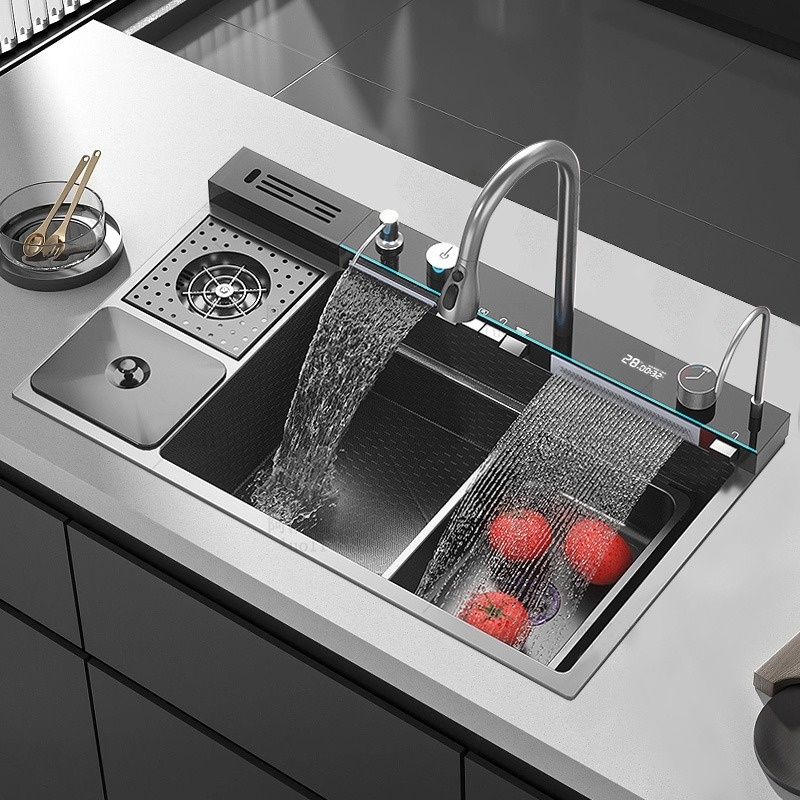 Commercial Grade Square Kitchen Sink Stainless Steel Single Bowl Undermount Handmade Durable Sink