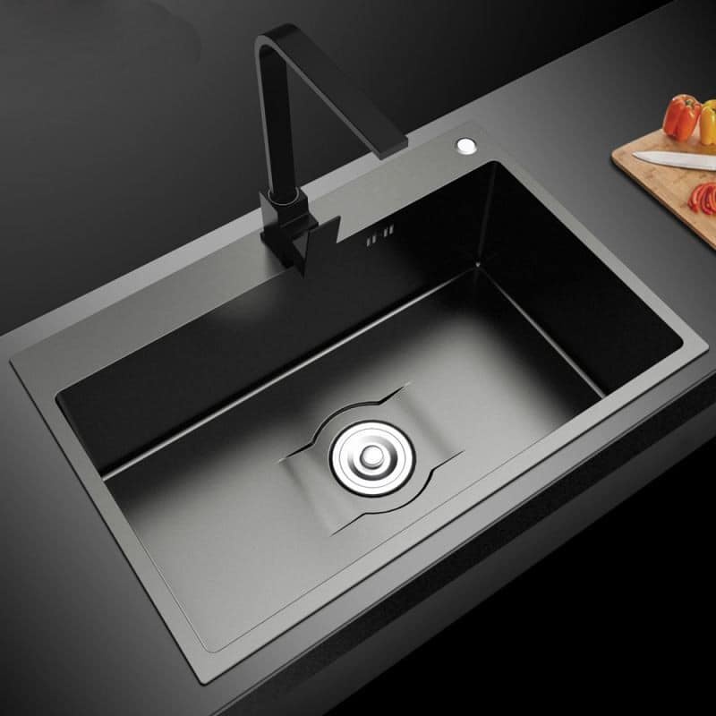 Premium 316 Stainless Steel Square Kitchen Sink Handmade Single Bowl Undermount Custom Commercial Sink