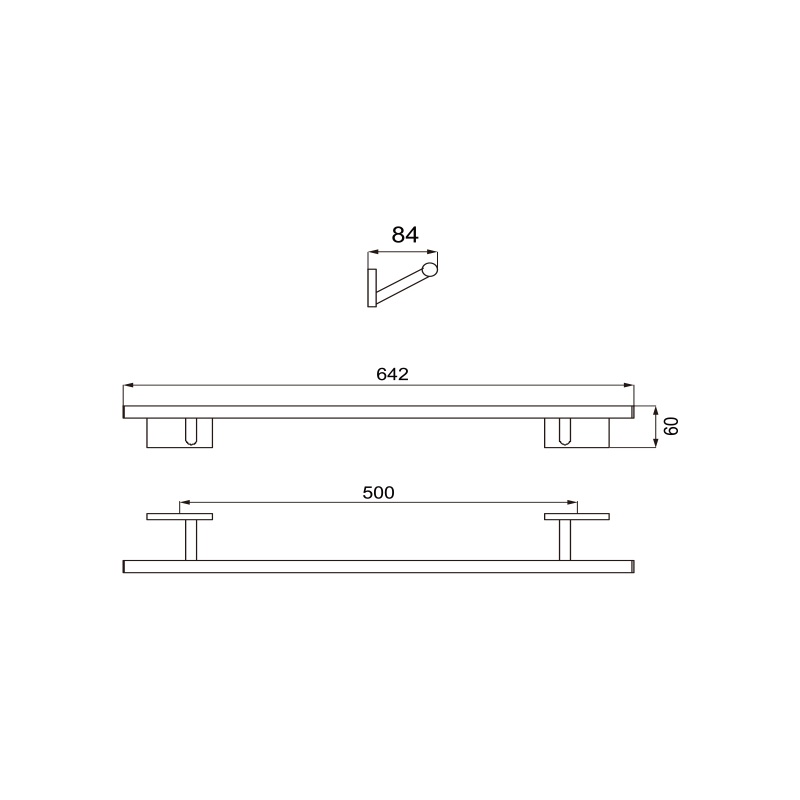 Bath Design Brushed Nickel Wall Mounted 4 Pieces Bath Hardware Set
