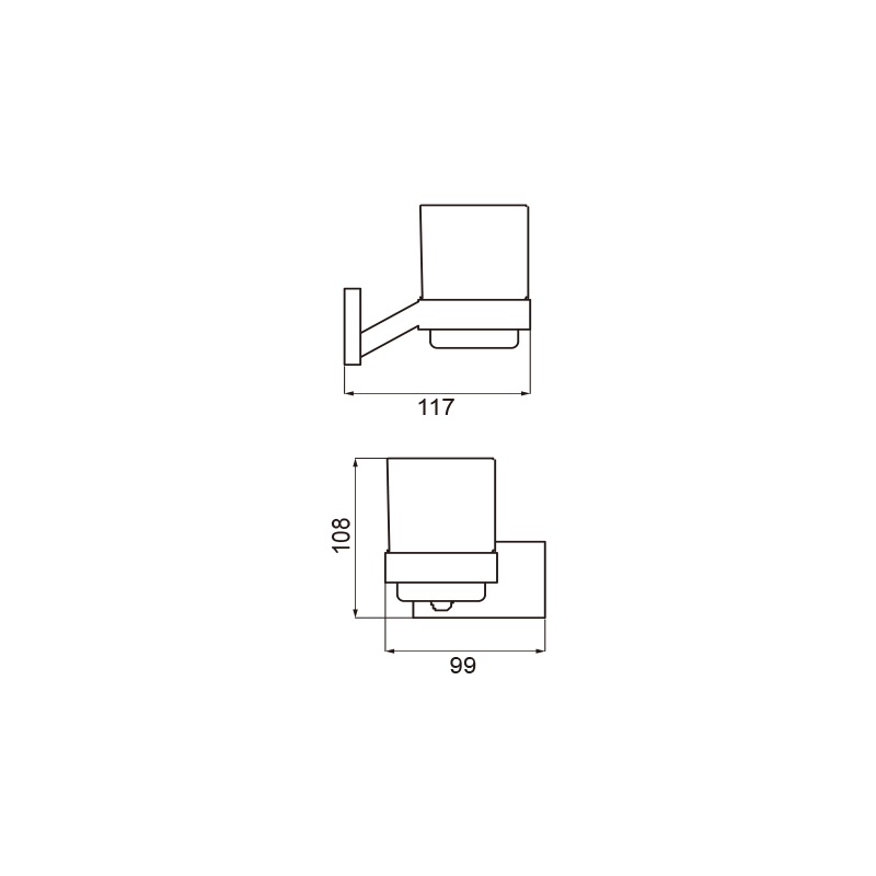 Gold Wall Mounted Stainless Steel Bathroom Accessories Set