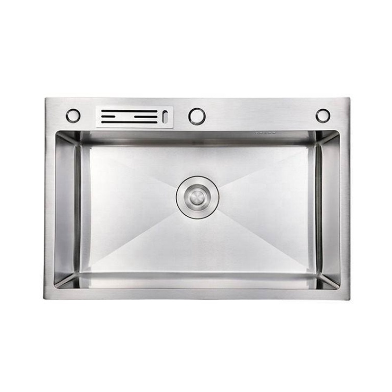 Custom Square Kitchen Sink Stainless Steel 304 Handmade Undermount Single Bowl Luxury Kitchen Sink OEM Manufacturer