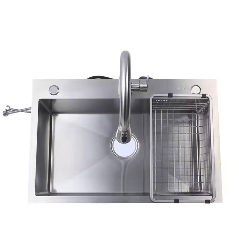 304 316 Stainless Steel Square Kitchen Sink Single Bowl Undermount Handmade Commercial Custom Sink