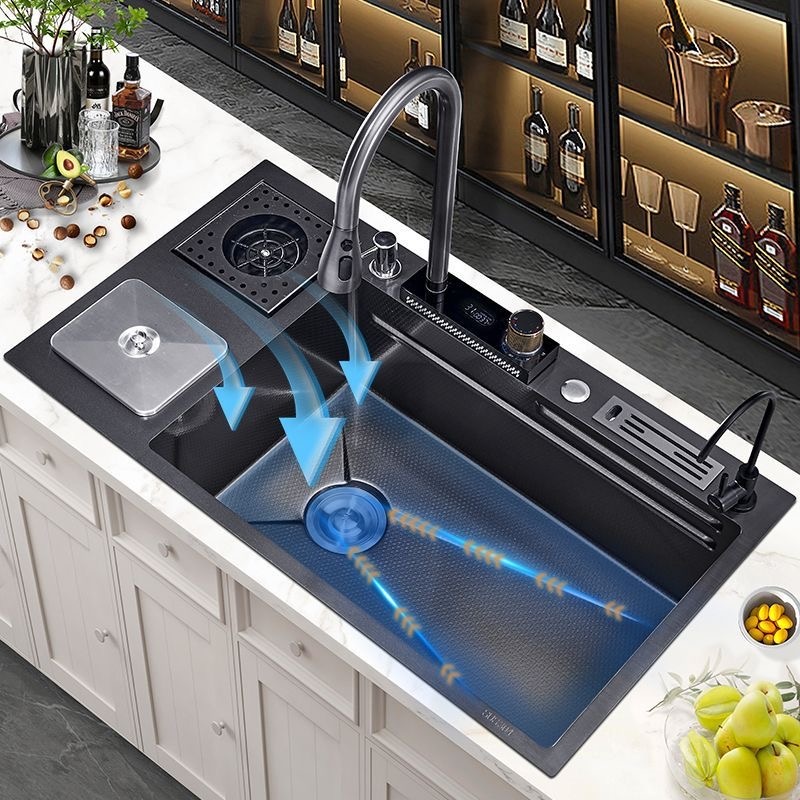 Deep Single Bowl Square Kitchen Sink Stainless Steel Undermount Handmade Custom Size OEM Manufacturer