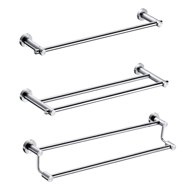 12 Piece Modern Chrome Towel Bar Set 304 Stainless Steel Bathroom Hardware Accessories Set