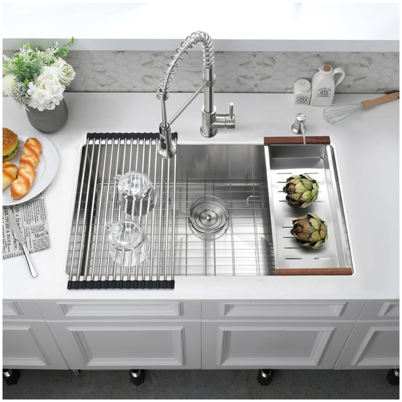 Durable Stainless Steel 304/316 Design Kitchen Sink Customizable Size Available