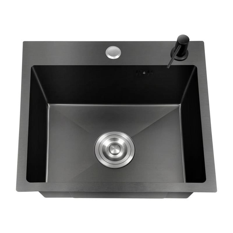 Multifunctional Kitchen Sink Stainless Steel 304 Square Undermount Handmade Sink Single Bowl Modern Functional Kitchen Sink