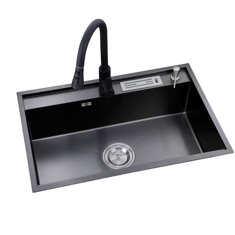 Custom Square Stainless Steel Kitchen Sink Handmade Single Bowl Deep Basin SUS304 SUS316 Undermount Sink
