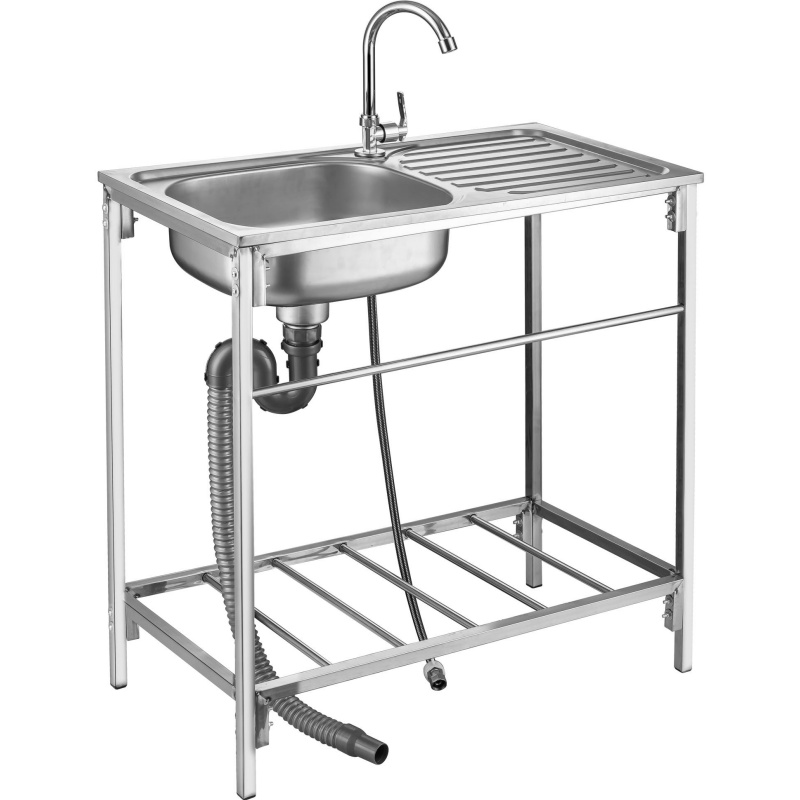 Custom Size Square Kitchen Sink Stainless Steel Single Bowl Undermount Handmade OEM Factory Supply