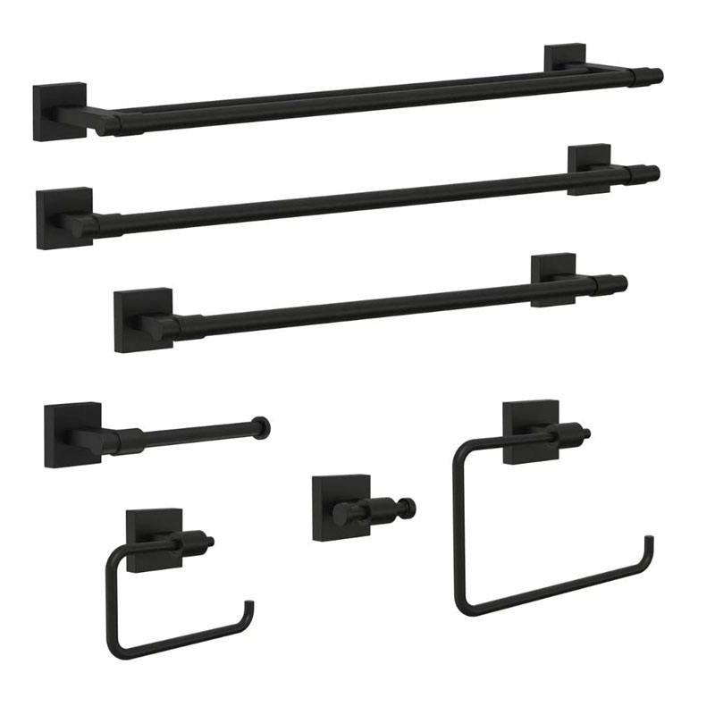 4 Pieces Wall Mounted Zinc Alloy Gold Bathroom Accessories Hardware Set