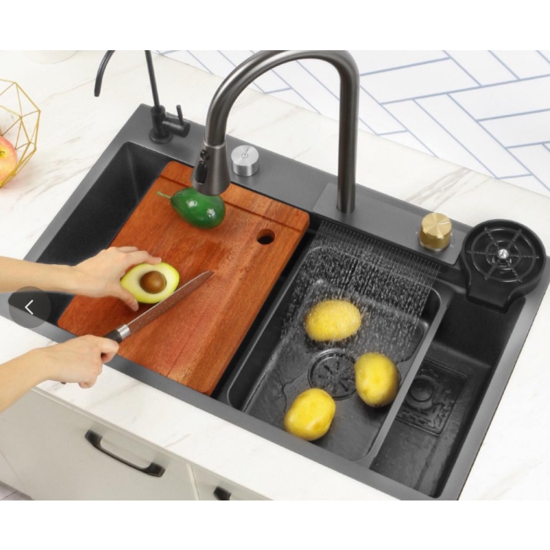 Custom Size Square Kitchen Sink Stainless Steel Single Bowl Undermount Handmade OEM Factory Supply