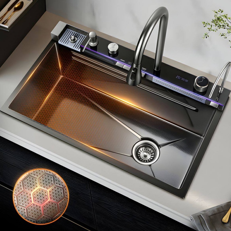 Premium Handmade Single Bowl Sink: Custom-Sized Stainless Steel for Ultimate Quality