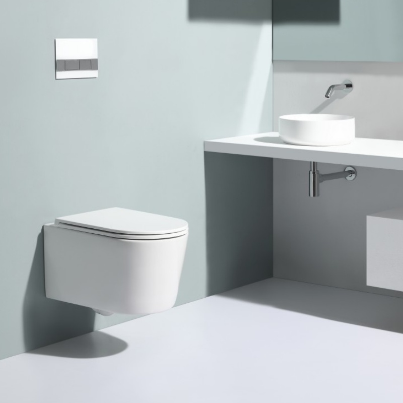 Ceramic Wall- Hung Ceramic Toilet for House Use Project Hotel School Appartment