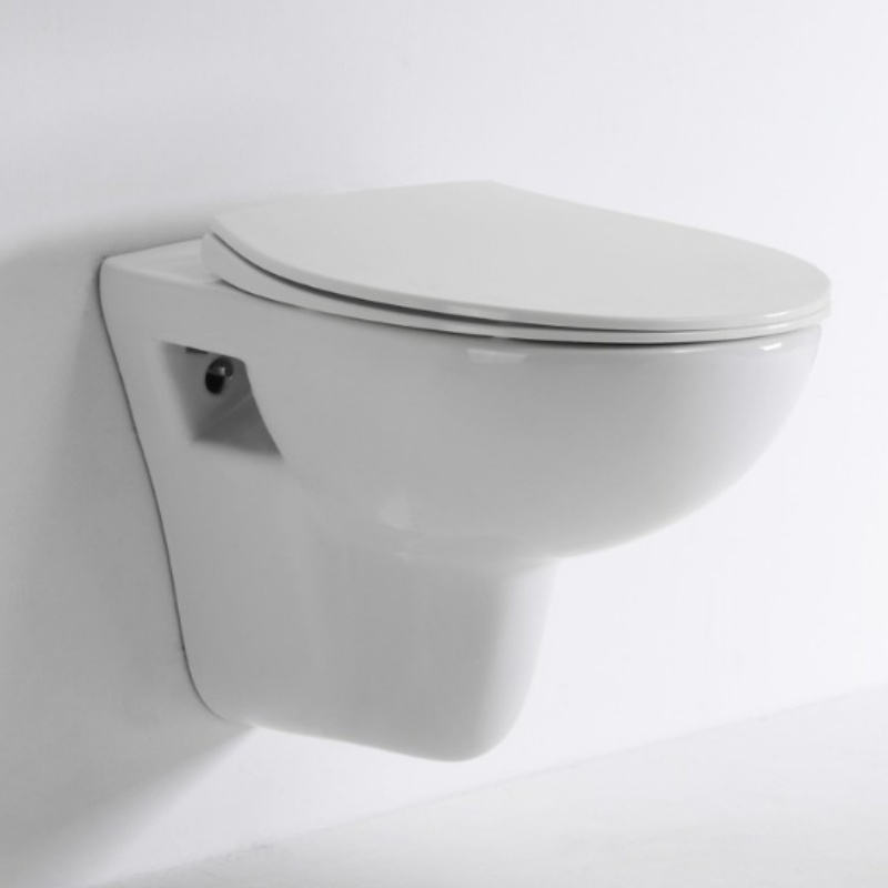 Ceramic Wall- Hung Ceramic Toilet for House Use Project Hotel School Appartment
